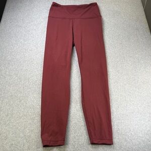 Yogalicious LUX Women’s High Waist Burgundy Leggings Size Small